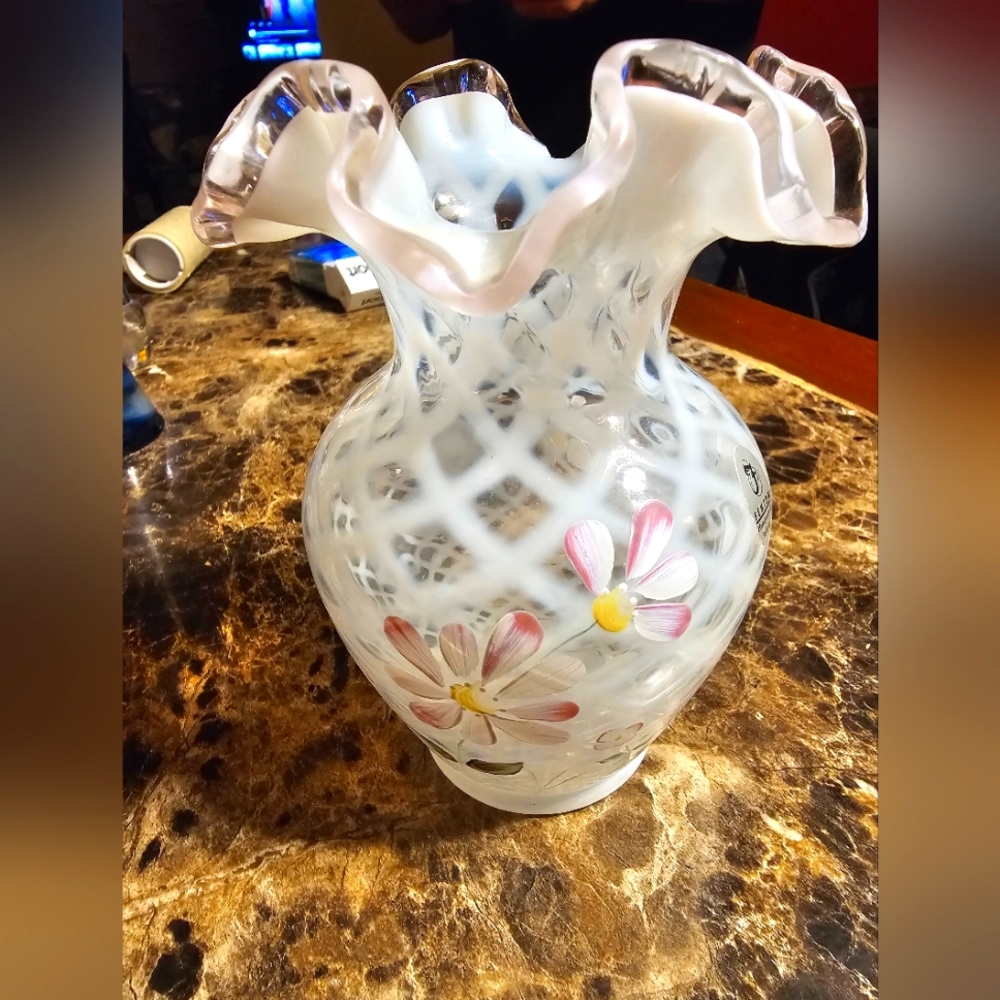Opalescent Fenton Vase